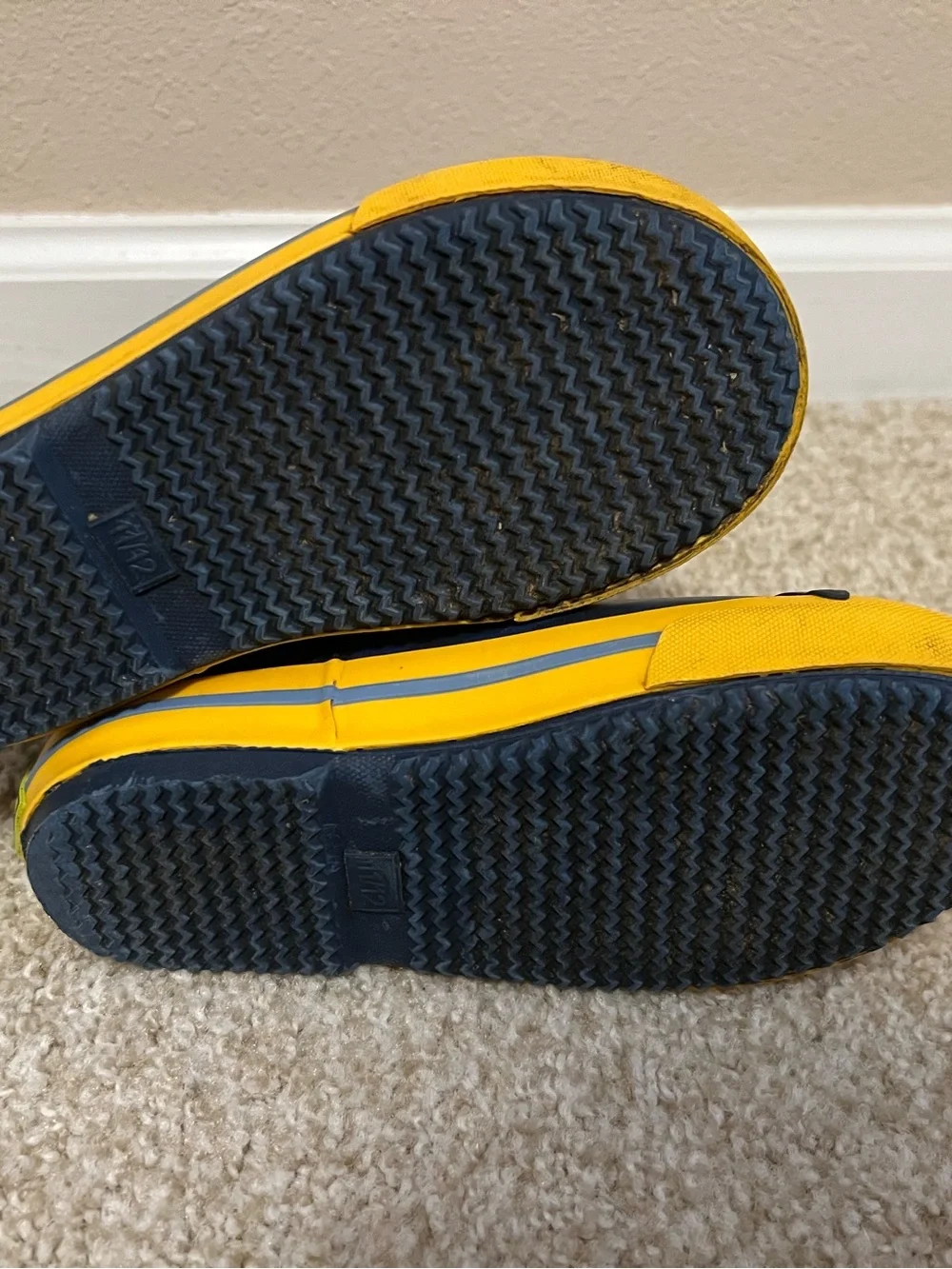 Western Chief Kids Batman Navy and Yellow Rain Boots